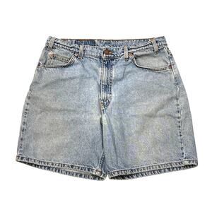 Levis 550 Jean Shorts 6.5" Mens Size 36 Blue Relaxed Fit Denim 90s Orange Tab